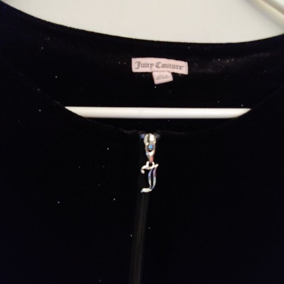 Juicy Couture Velour All Over Glitter Sparkle Full Zip Jacket Y2k Staple L - Picture 3 of 14
